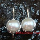 Sterling Silver Mabe Pearl Swirl Design Bali Earrings ER-650-KT