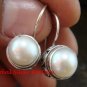 Sterling Silver Mabe Pearl Swirl Design Bali Earrings ER-650-KT