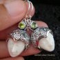 925 Silver & Peridot Goddess Earrings GDE-827-PS