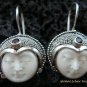 925 Silver & Amethyst Goddess Earrings GDE-989-PS