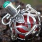 925 Silver Malachite Harmony Ball Pendant HB-118-KT
