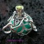 925 Silver Peridot Harmony Ball Pendant HB-119-KT