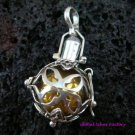 925 Silver Rose Quartz Harmony Ball Pendant HB-120-KT