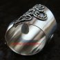 Chunky Sterling Silver Rainbow Moonstone Bali Designer Ring RI-376-KT