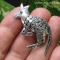 Sterling Silver Kangaroo Brooch BC-184-KT