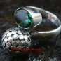 New Model Bali Sterling Silver Dot Ring w/ Gem RI-361-KT