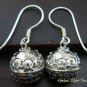 Sterling Silver Balinese Chiming Ball Earrings CBE