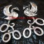 Exclusive Sterling Silver Swan Bird & Garnet Gemstone Earrings ER-656-KT