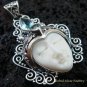 Sterling Silver Blue Topaz Goddess Pendant GDP-295-PS