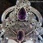 Solid 925 Silver Four Amethsyt Goddess Pendant GDP-405-PS