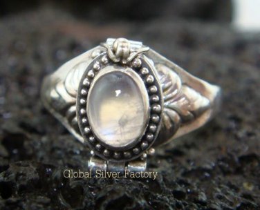 925 Silver Moonstone Poison Ring LR-512-KT
