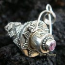 925 Silver Rose Quartz Perfume Pendant PP-240-KT