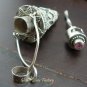 925 Silver Rose Quartz Perfume Pendant PP-240-KT