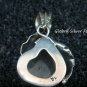 Sterling Silver & Rutilite Quartz Leaf Design Healing Pendant SP-712-NY