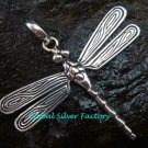 Sterling Silver Flying Dragonfly Pendant SSP-133-KT