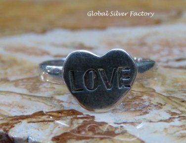 Sterling Silver Heart Ring SR-223-KA