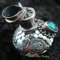 Sterling Silver Turquoise Perfume Pendant PP-237-KT