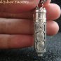 Sterling Silver Spiral Cremation Perfume Pendant w Topaz PP-433-KA