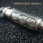 Sterling Silver Spiral Cremation Perfume Pendant w Topaz PP-433-KA