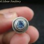 Sterling Silver Spiral Cremation Perfume Pendant w Topaz PP-433-KA