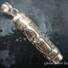 Silver and Amethyst Aromatherapy Bottle Pendant PP-453-KT