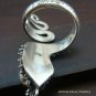 925 Silver Larimar Snake Ring RI-239-NY