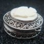 Silver Carved Fish Locket Pendant LP-231-KA