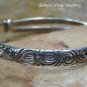 Sterling Silver Engraved Baby Bangle, Christening Bangle, Bay Gifts SBB-478-NY