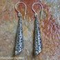 Sterling Silver Fancy Filigree Dangle Earrings SE-277-KA