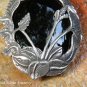 Hand Carved Tree Design Sterling Silver Large Black Onyx Pendant SP-823-KA