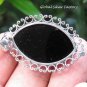 Sterling Silver Bali Ornate Filigree Pendant w Black Onyx SP-824-KA