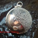 Sterling Silver 20mm  Chime Ball Pendant Ying Yang Design CH-340-KT