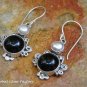 Sterling Silver Black Onyx & Pearl Earrings ER-833-NY