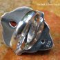 Adjustable Sterling Silver & Garnet Goddess Ring GDR-1307-PS