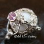 Silver 15mm Harmony Ball/Pregnancy Ball Pendant w/Pink Zircon HB-351-KT
