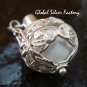 Silver 15mm Harmony Ball/Pregnancy Ball Pendant w/Pink Zircon HB-351-KT