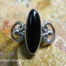 Black Onyx Gemstone Ring RI-656-KA