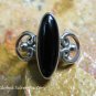 Black Onyx Gemstone Ring RI-656-KA