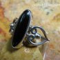 Black Onyx Gemstone Ring RI-656-KA