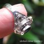 Synthetic Sapphire and Silver Locket Ring LR-744-KT