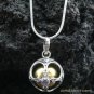 925 Silver Clover Amethyst Chime Ball Pendant CH-108-KT