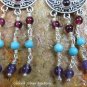Sterling Silver American Indian Beaded Style Dangle Earrings ER-837-NY
