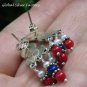 Sterling Silver & Beaded American Indian Style Dangle Earrings ER-838-NY