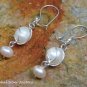 Petite Sterling Silver Wrap Wire Pearl Earrings ER-843-KA