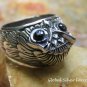Handcrafted Silver Owl Ring RI-640-PS