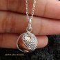 925 Silver Cremation / Keepsake Pendant Garnet ( small )PP -367-KT