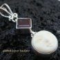 925 Silver & Garnet Goddess Pendant GDP-747-NY