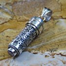 Rose Quartz Oil or Perfume Cylinder Pendant PP-491-KA