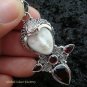 925 Silver & Garnet Goddess Pendant GDP-935-PS