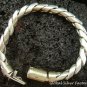 925 Silver Twist Rope Men's Bracelet 8mm MJ-102-PS
